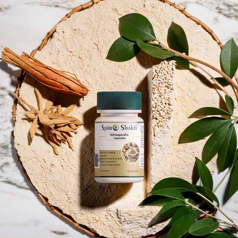 Pure Ashwagandha Capsules for Stress Relief & Energy