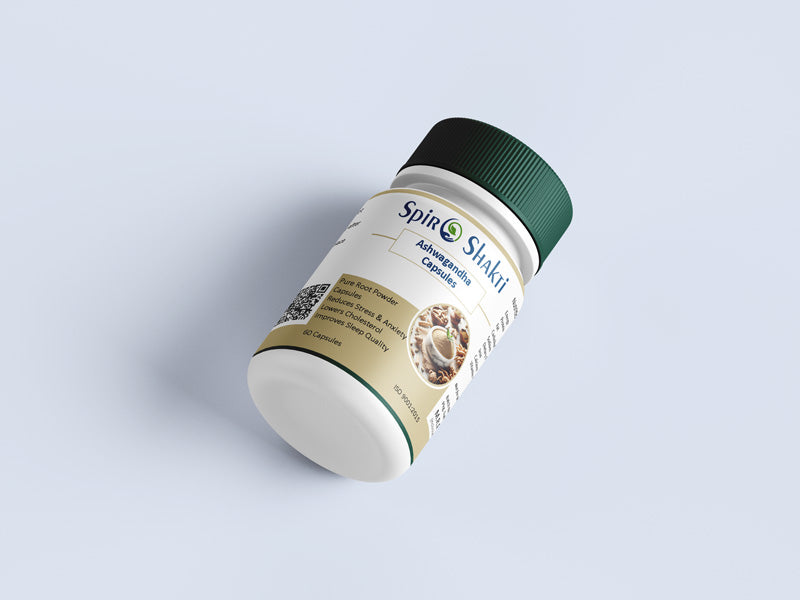 Pure Ashwagandha Capsules for Stress Relief & Energy
