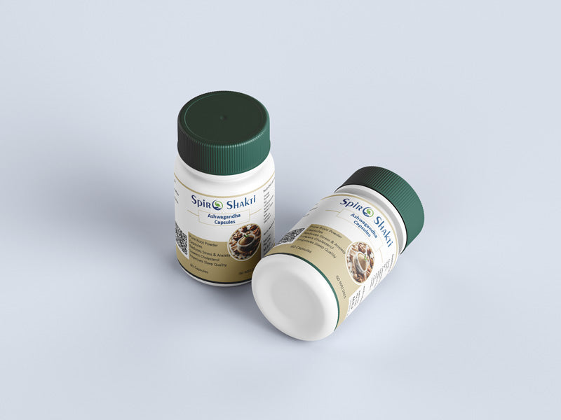 Pure Ashwagandha Capsules for Stress Relief & Energy